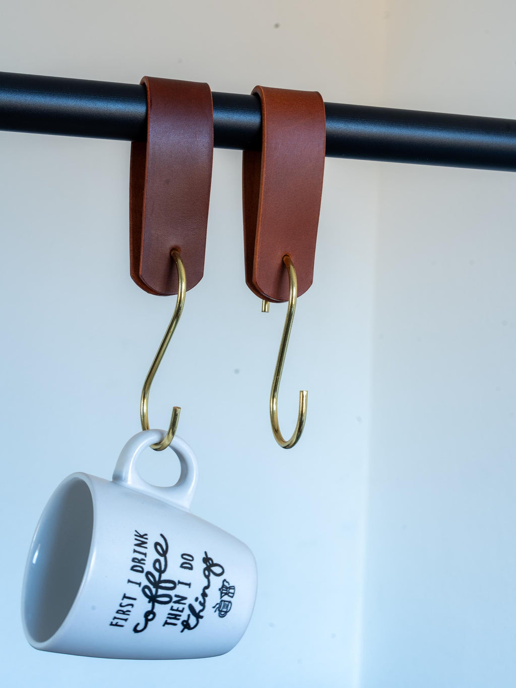 Garderobenhaken aus Leder S Haken Wandhaken, Kleiderhaken & Küchenaufhänger | Pflanzenhänger | Aufhänger Italienisch Leder