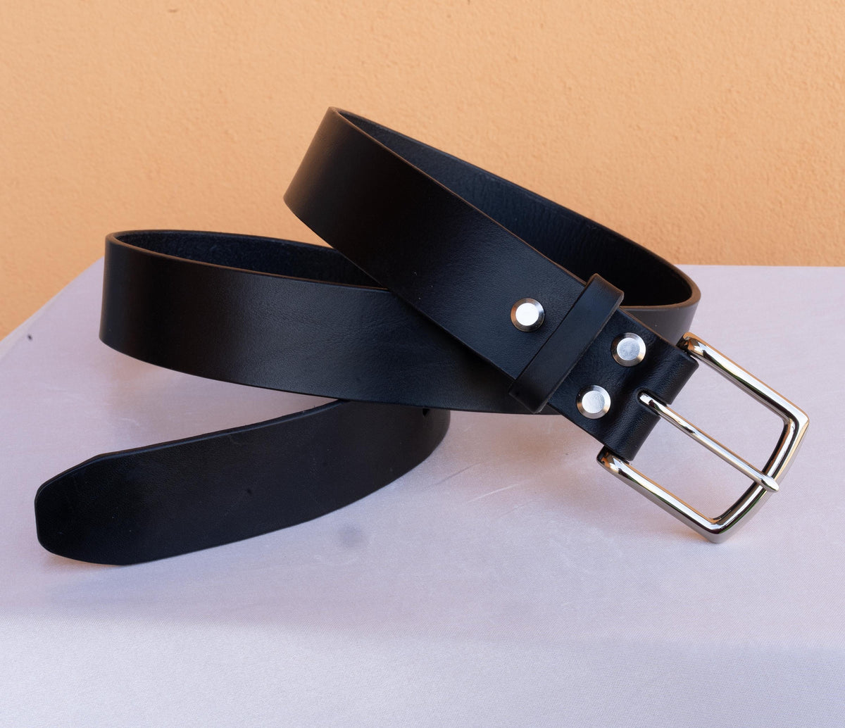 Custom-Made Leather Belt for women belt handmade women's leather belt | 3,8 cm jeans belt Vintage leather belt | Gift for her Luxury belt