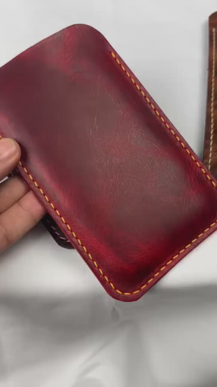 Hand-stitched Leather Case for Your Smartphone - iPhone Case, Every Stitch Sewn by Hand • iPhone Etui