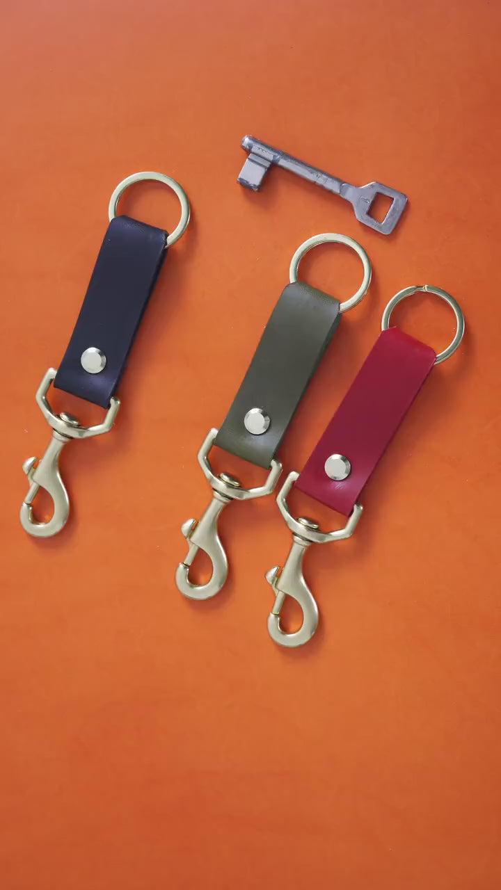Schlüsselband aus Pueblo-Leder • individuell graviert (bis 15 Buchstaben) • Handarbeit in Deutschland • Schlüsselanhänger