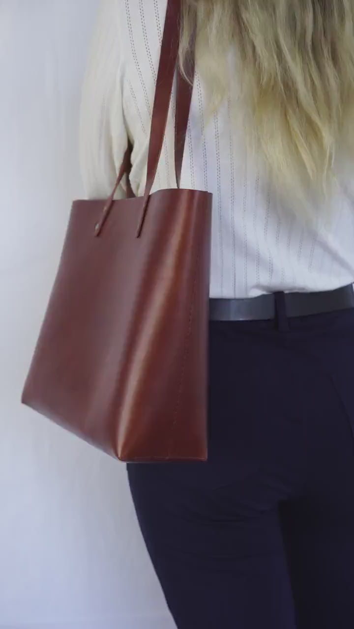Large Leather Tote Bag for Women Leather Shopper - Shoulder Bag & Crossbody Purse - Roomy Market Tote Bag XXL